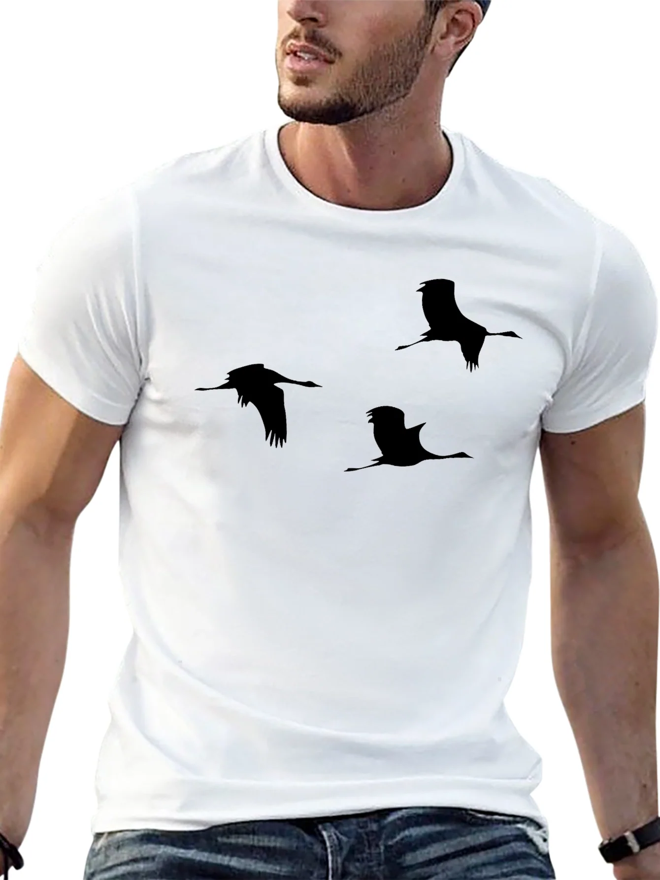 Rebbecca Black Crane Silhouette T-Shirt