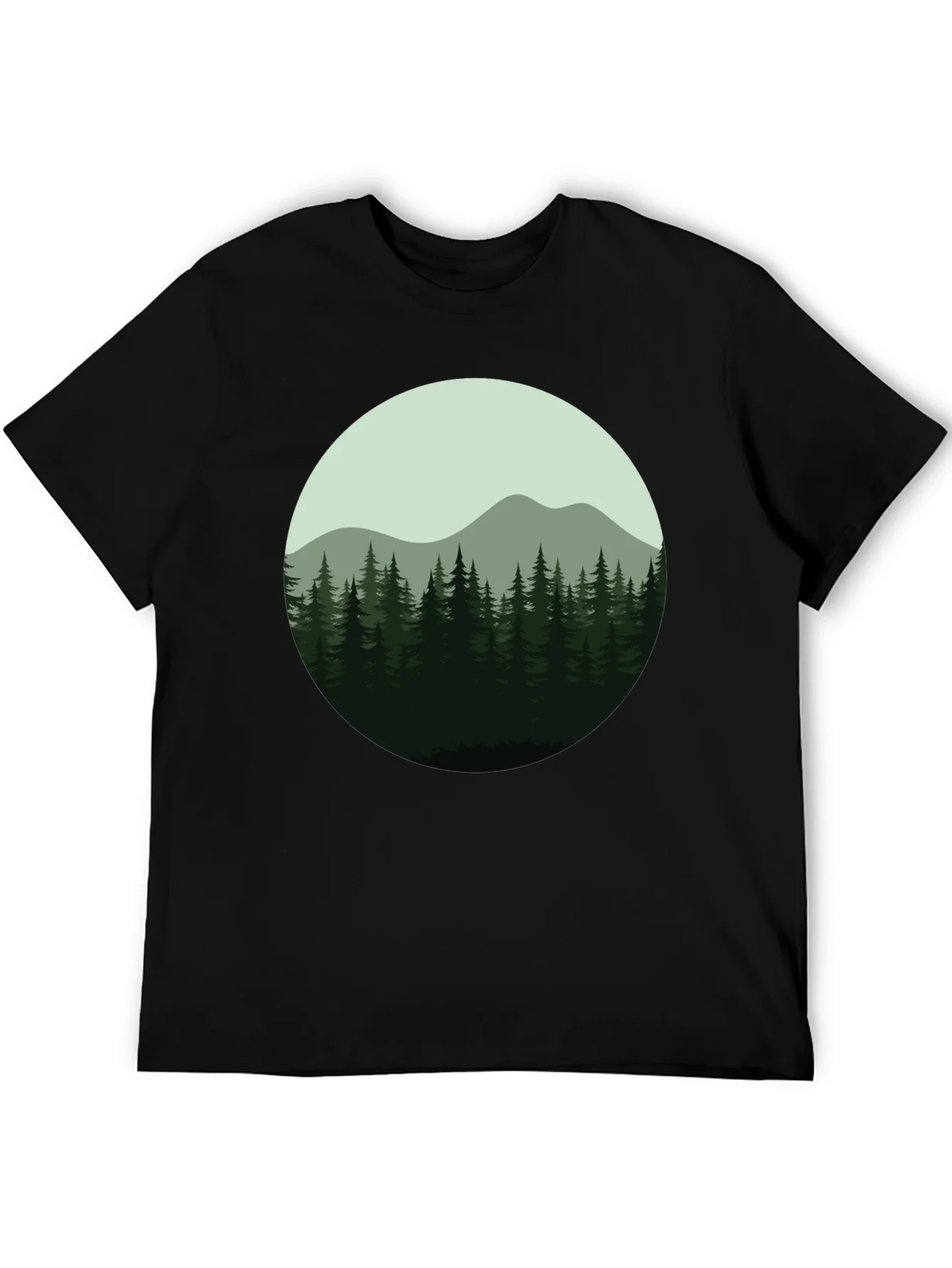 Rebbecca Natures Embrace Tee: Forest Mountain Design