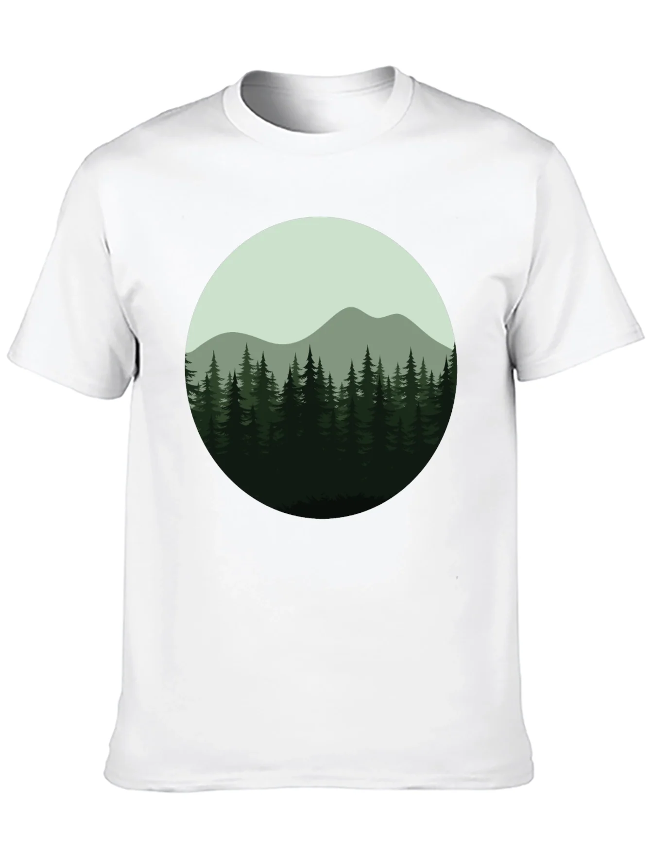 Rebbecca Natures Embrace Tee: Forest Mountain Design