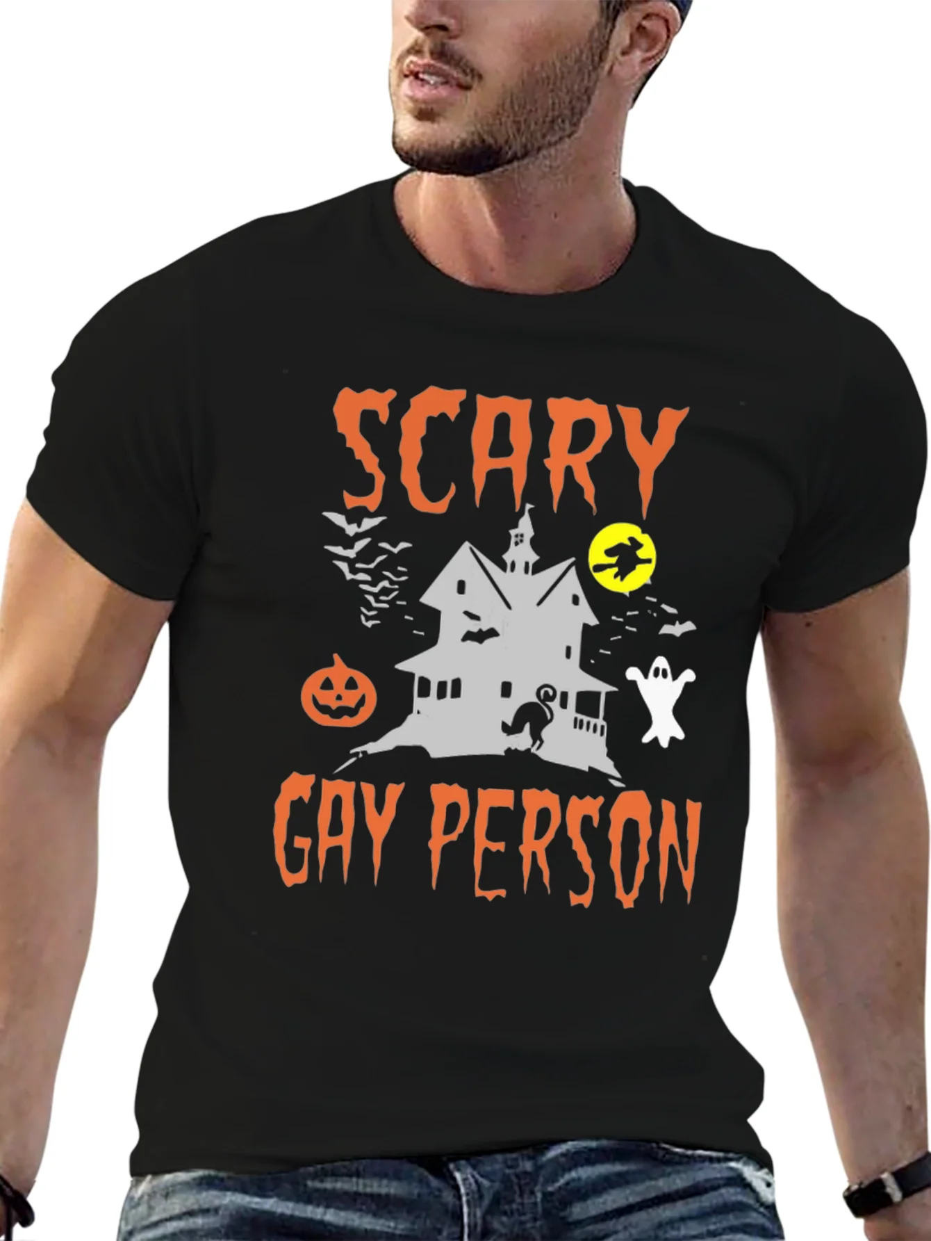 Rebbecca Scary Gay Person Halloween T-Shirt