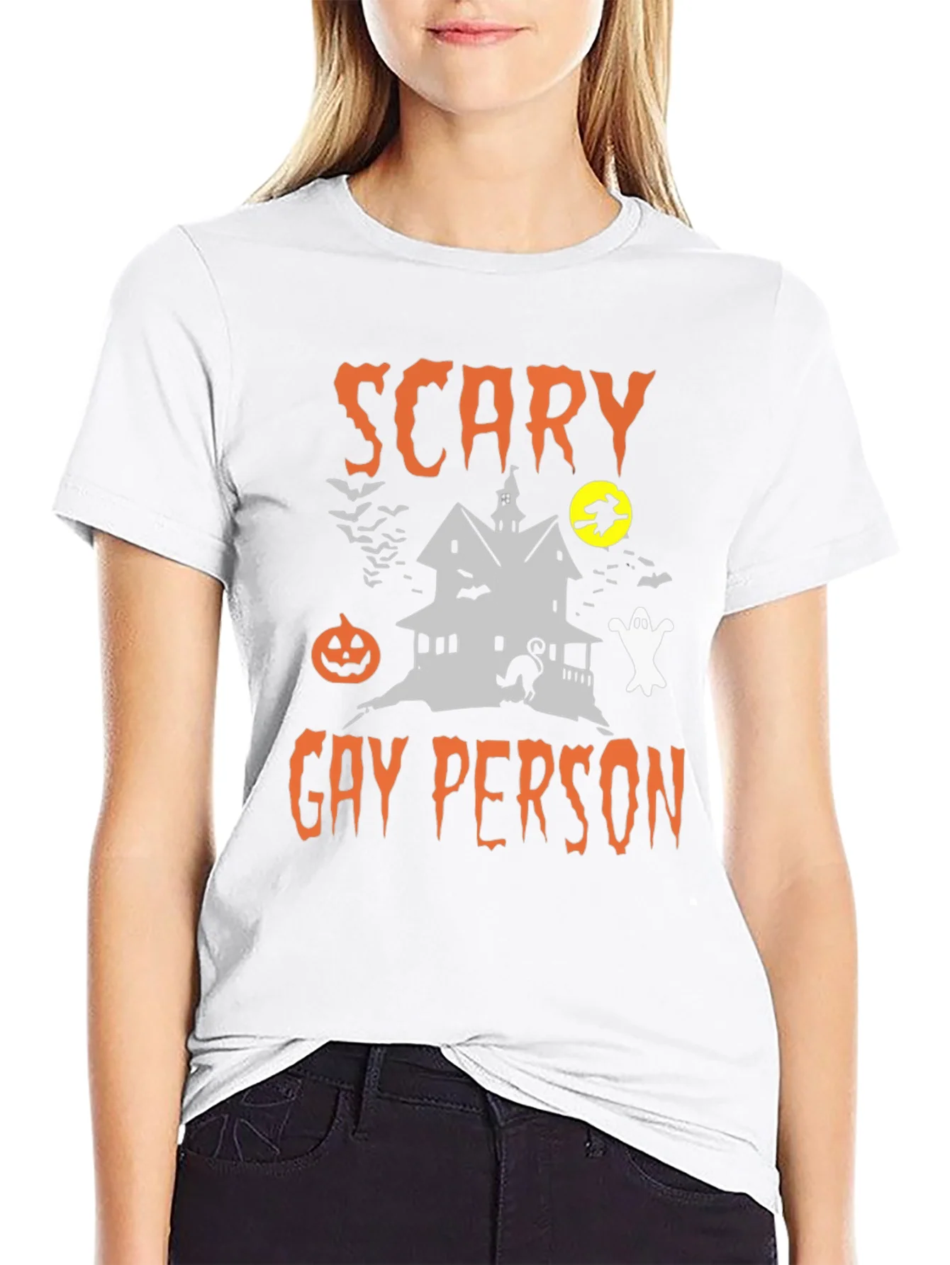 Rebbecca Scary Gay Person Halloween T-Shirt