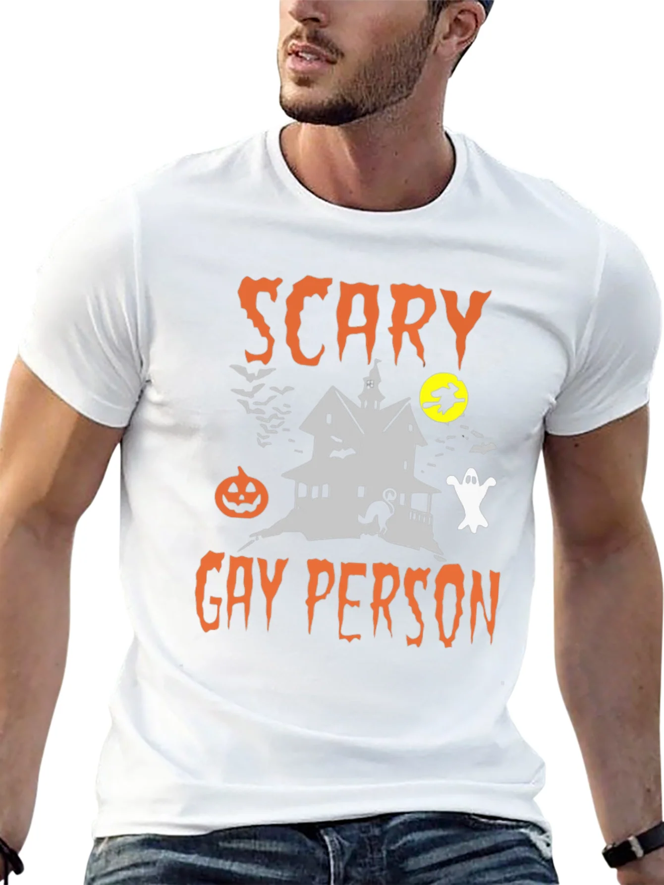 Rebbecca Scary Gay Person Halloween T-Shirt