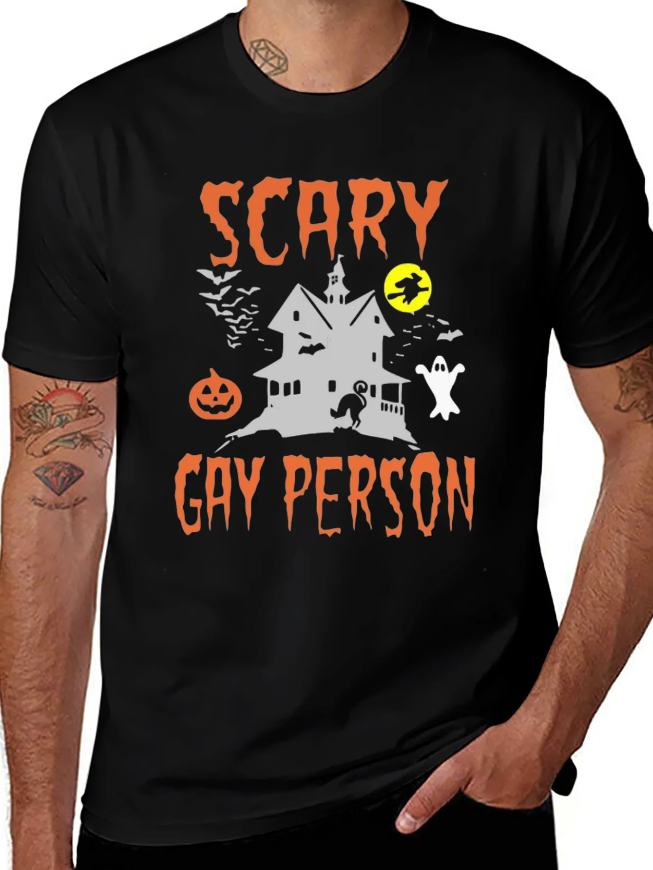 Rebbecca Scary Gay Person Halloween T-Shirt