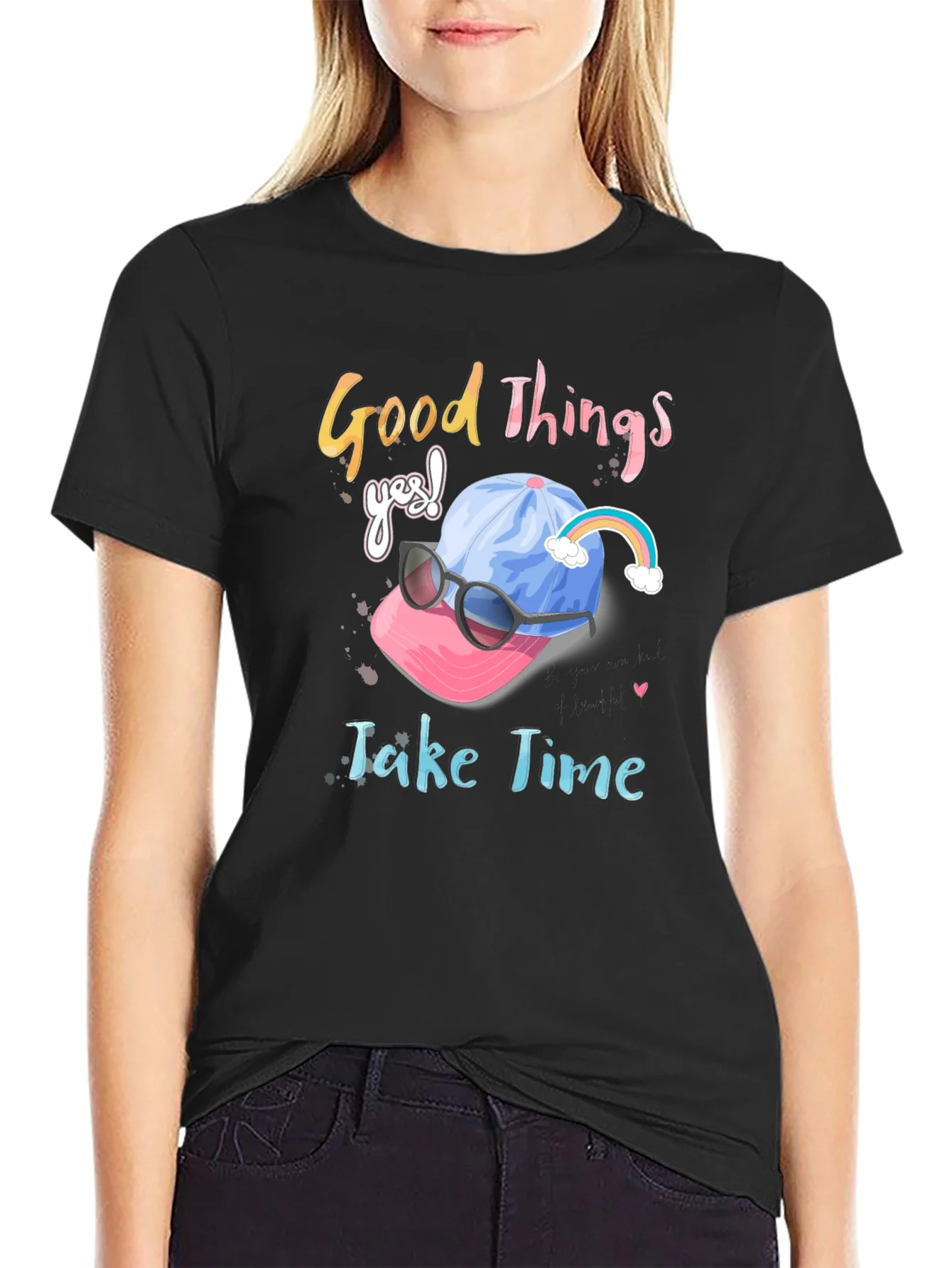 Rebbecca Good Things Take Time Graphic Tee