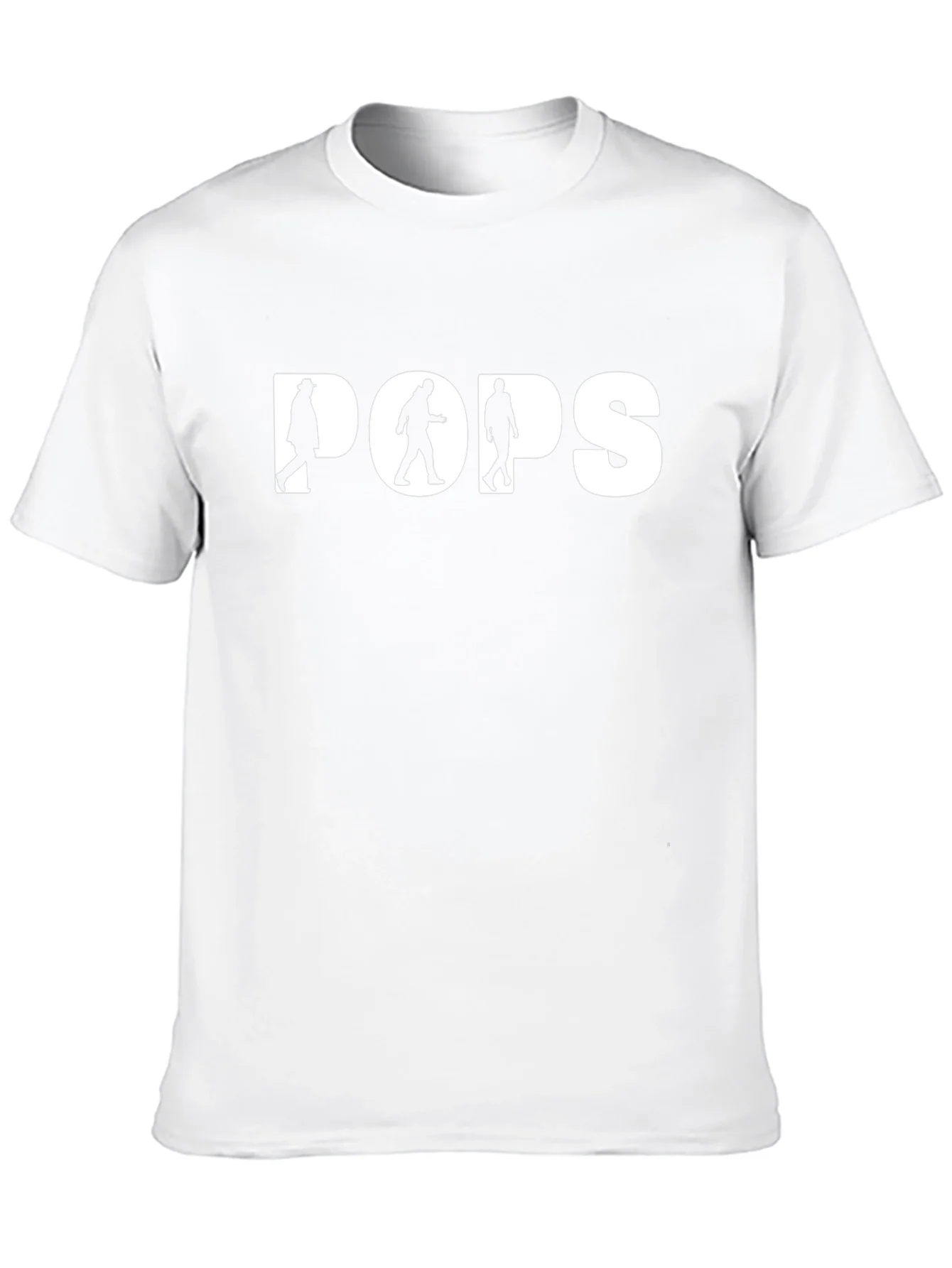 Camiseta Negra POPS con Siluetas