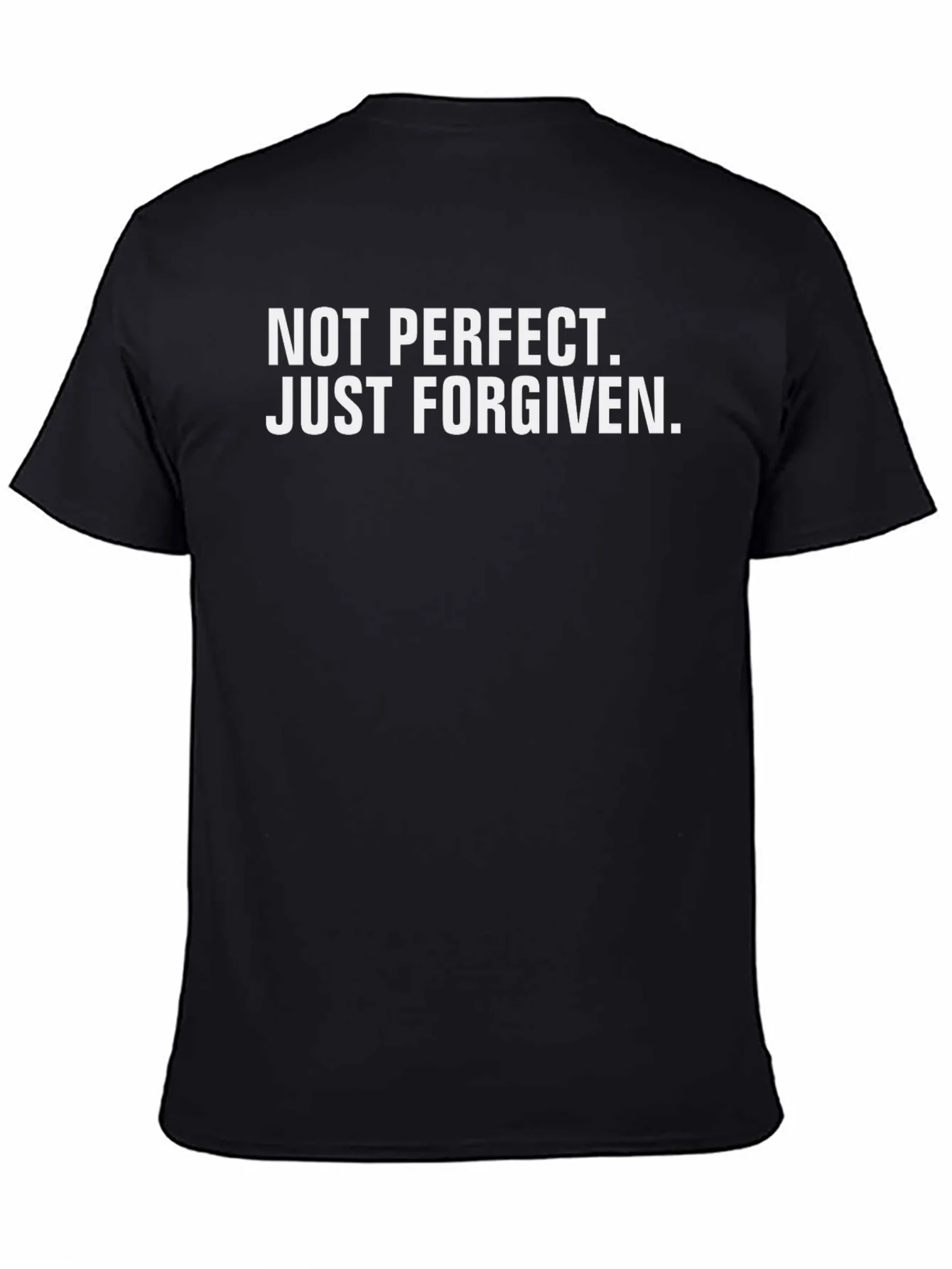 Camiseta Negra: No Perfecto Solo Perdonado