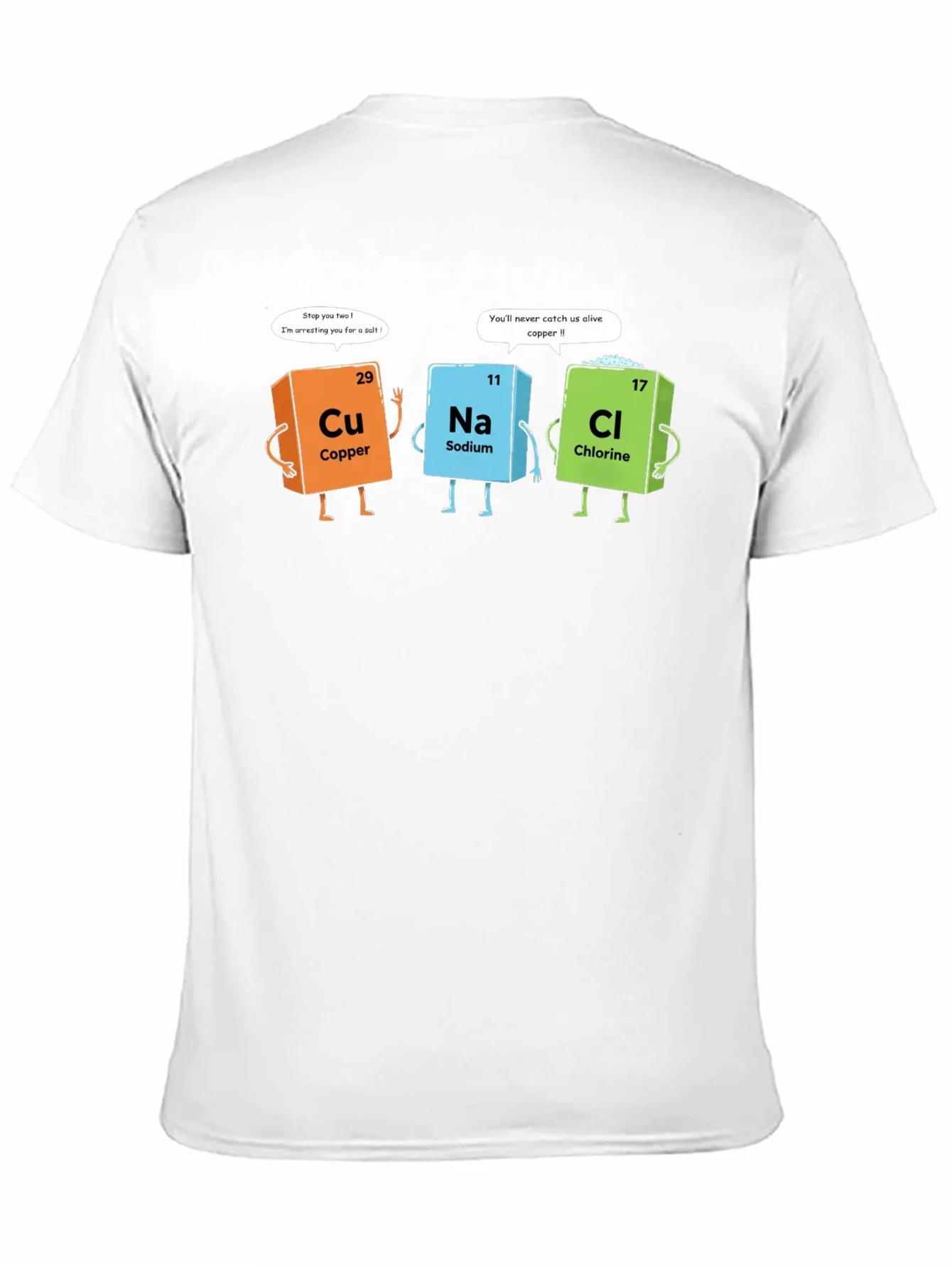 Camiseta Negra con Dise?o de Qu¨ªmica Divertida