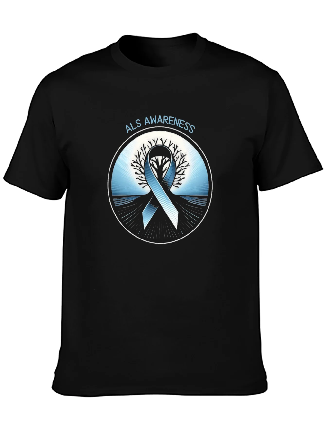 Rebbecca ALS Awareness Ribbon Graphic T-Shirt