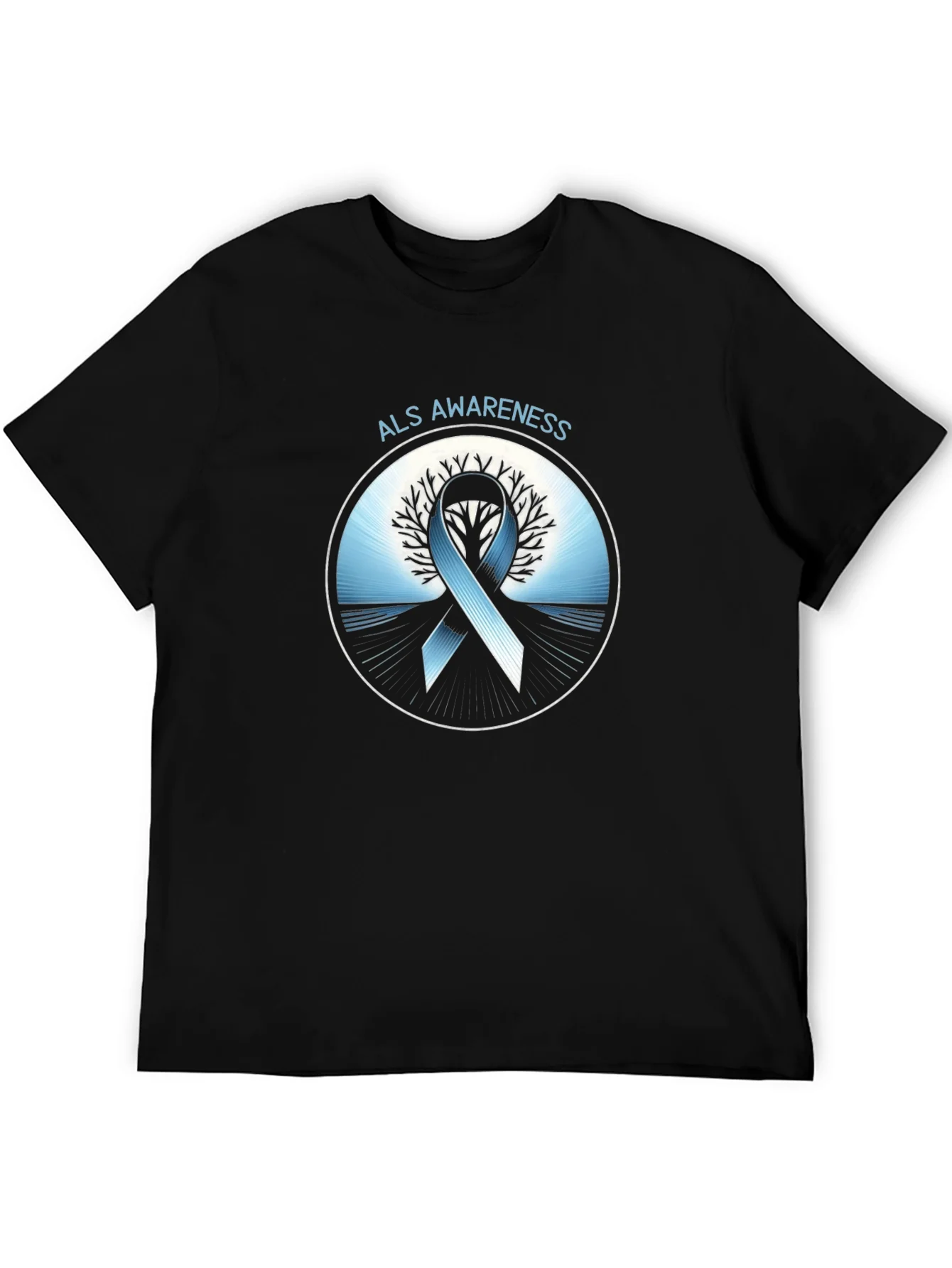 Rebbecca ALS Awareness Ribbon Graphic T-Shirt