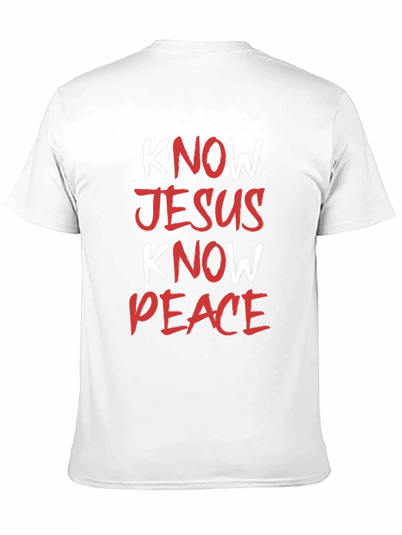 Rebbecca Know Jesus Know Peace Black T-Shirt