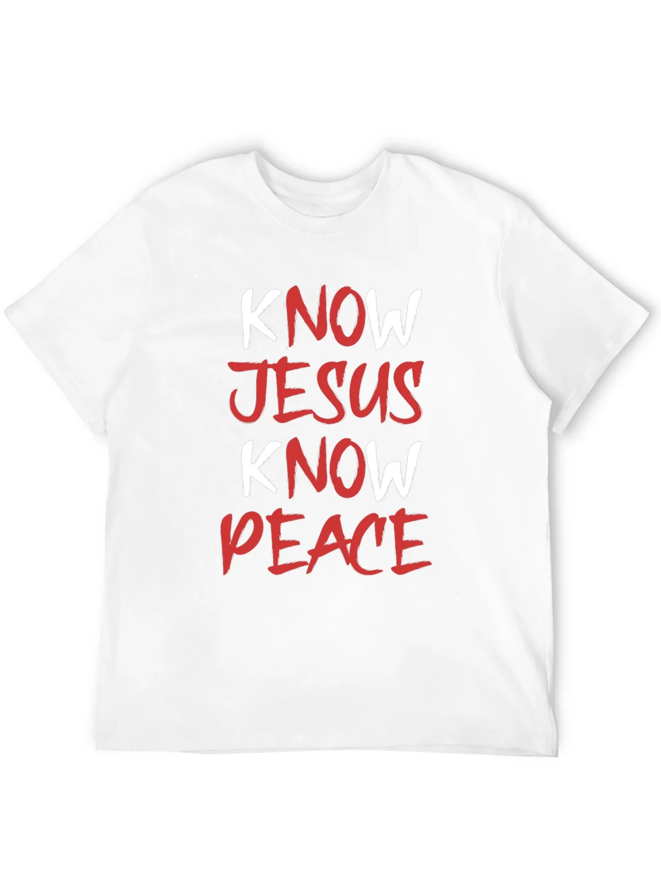 Rebbecca Know Jesus Know Peace Black T-Shirt