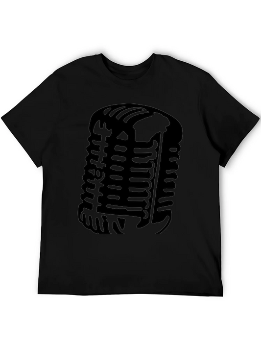 Rebbecca Vintage Microphone Graphic Tee - Classic Black T-Shirt