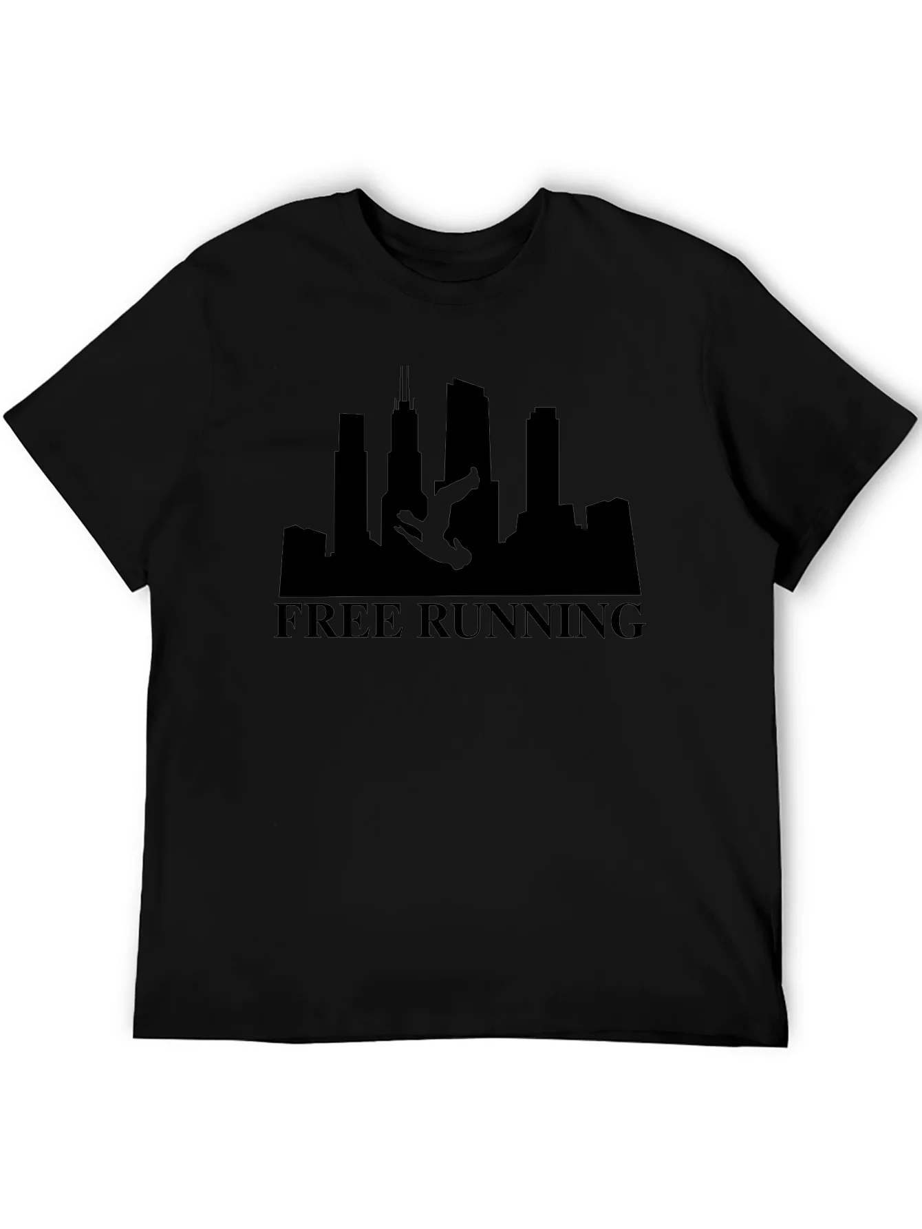 Rebbecca Free Running Black T-Shirt - Urban Style