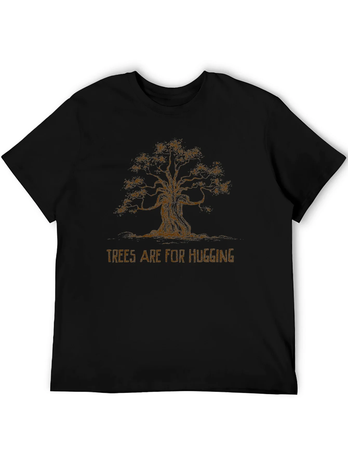Camiseta Negra ¨¢rboles para Abrazar