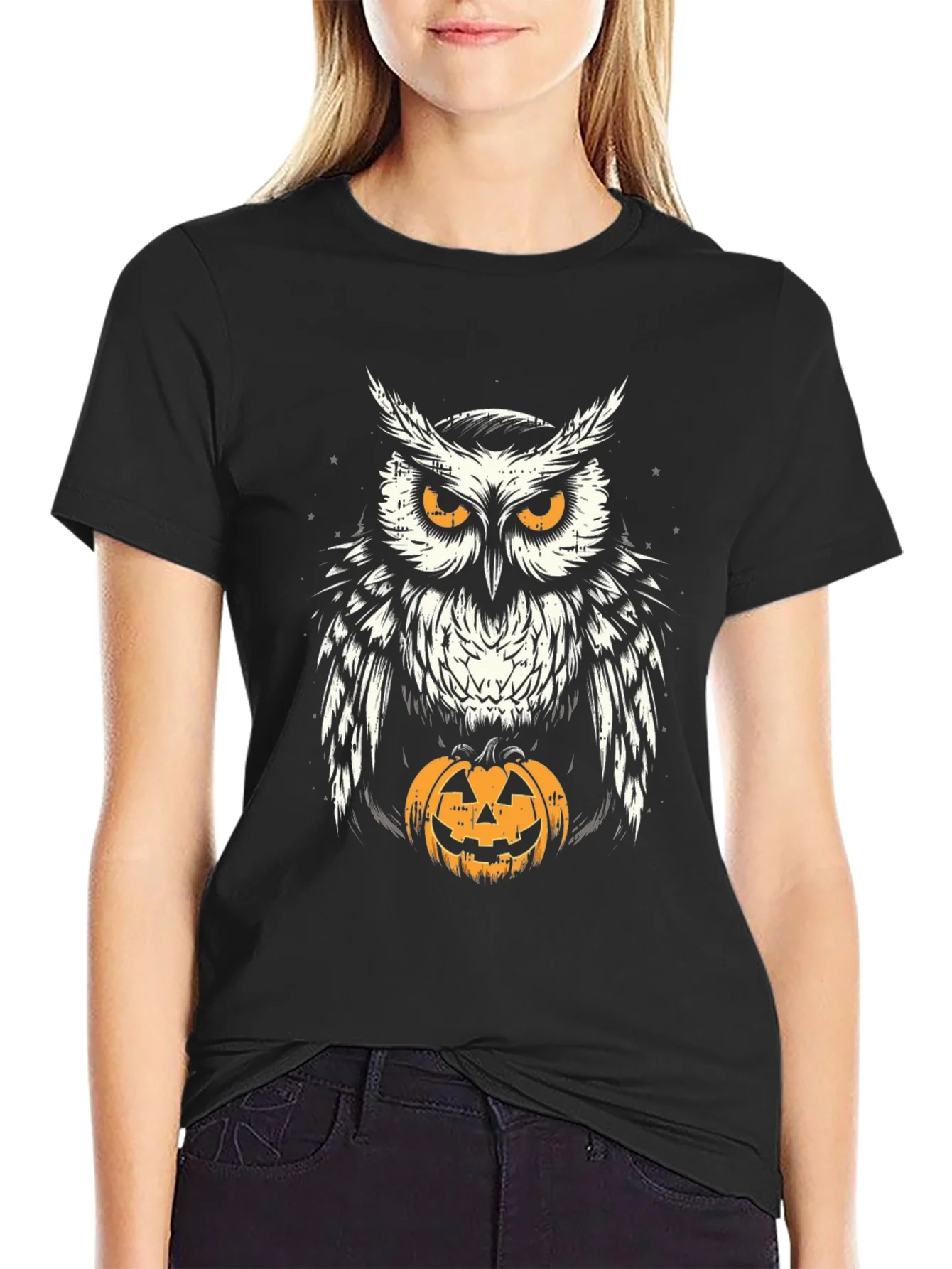 Rebbecca Owl & Pumpkin Halloween T-Shirt