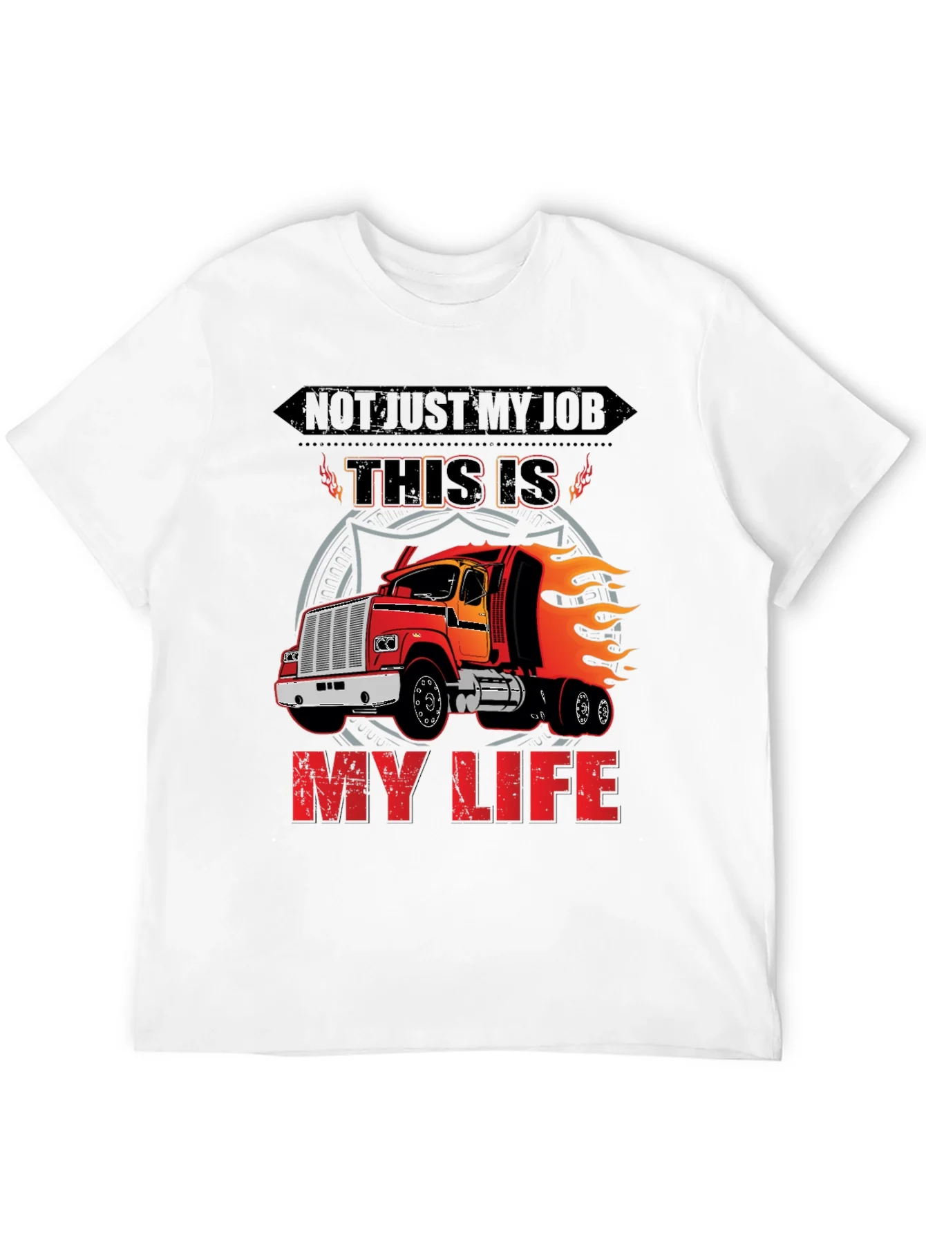 Rebbecca Trucker T-Shirt: Not Just My Job My Life!