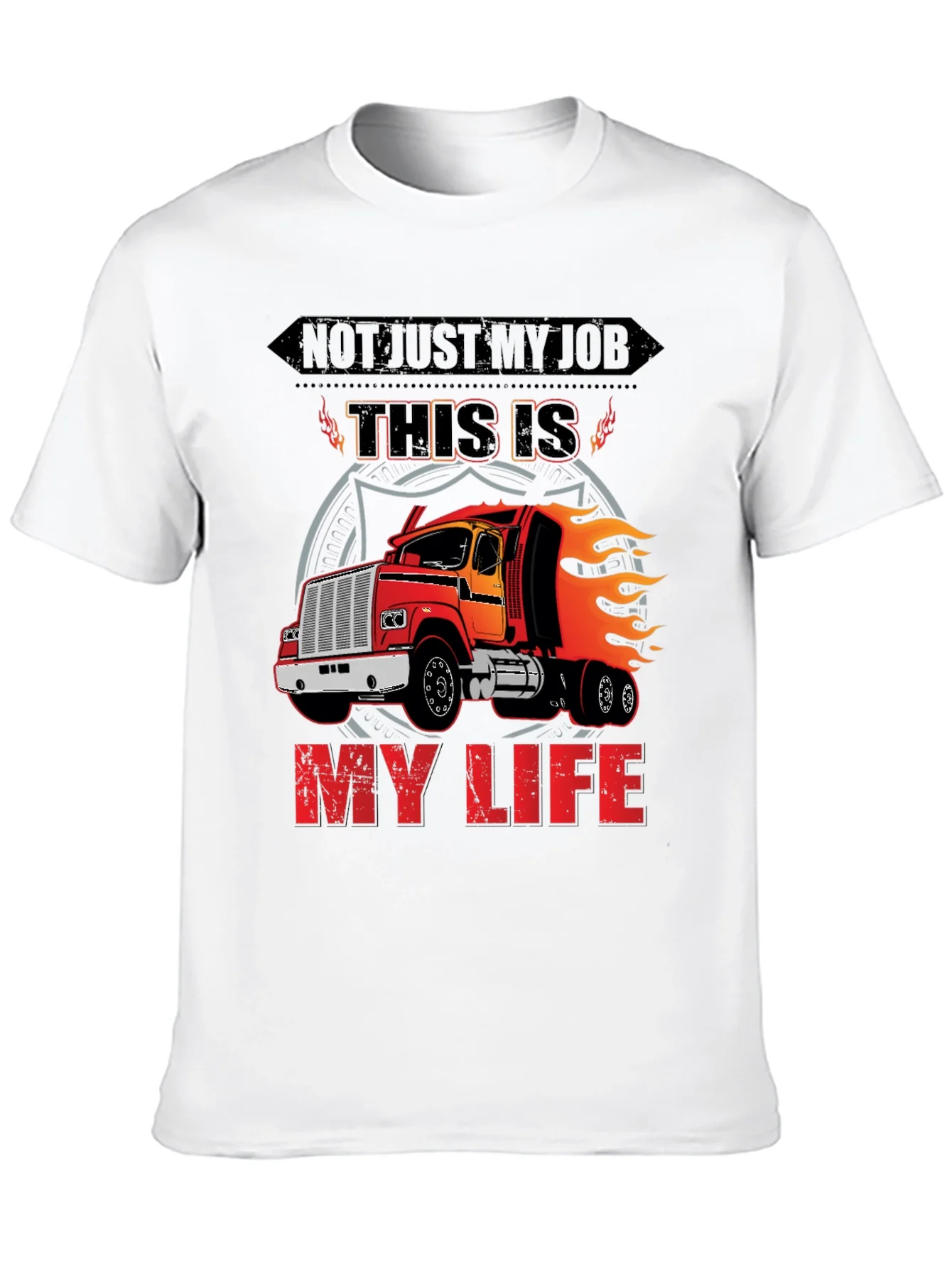 Rebbecca Trucker T-Shirt: Not Just My Job My Life!