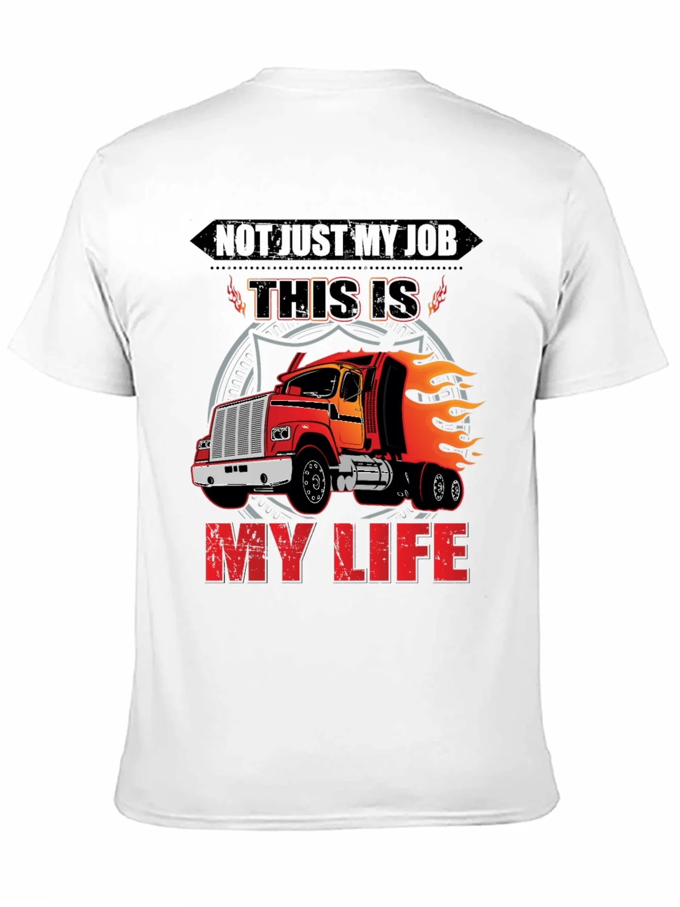Rebbecca Trucker T-Shirt: Not Just My Job My Life!