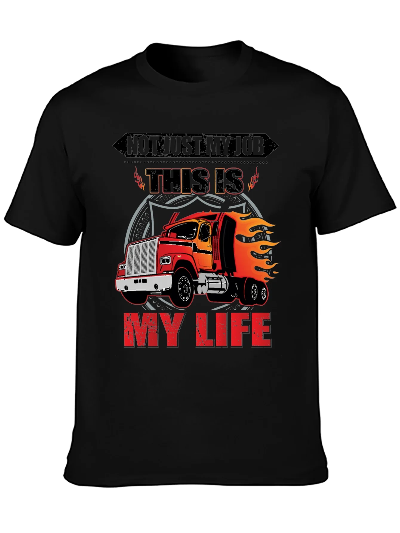 Rebbecca Trucker T-Shirt: Not Just My Job My Life!