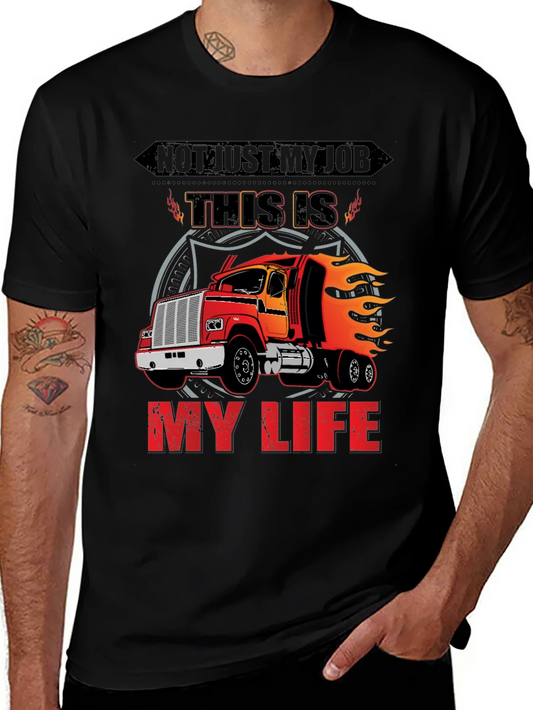 Rebbecca Trucker T-Shirt: Not Just My Job My Life!