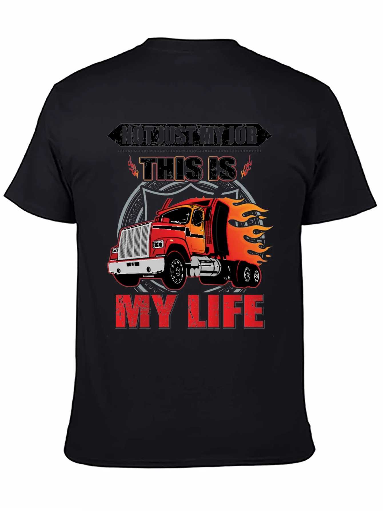 Rebbecca Trucker T-Shirt: Not Just My Job My Life!