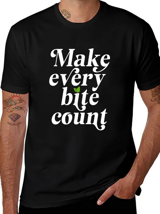 Rebbecca Make Every Bite Count Graphic Tee - Vegan T-Shirt