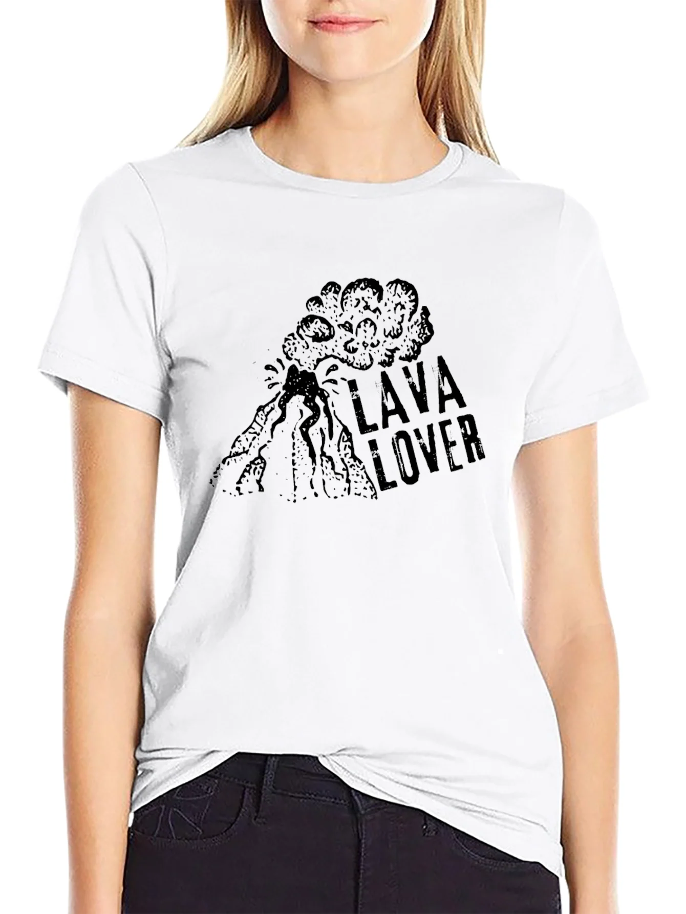 Camiseta Negra Lava Lover para Hombre