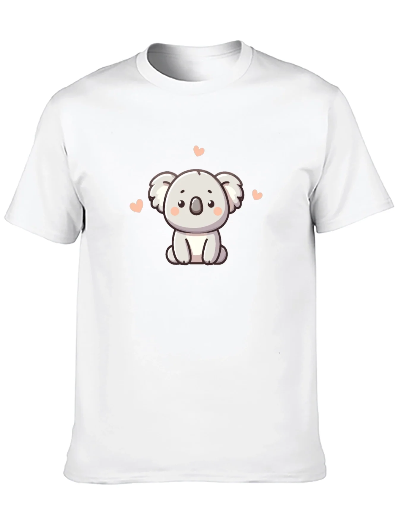 Camiseta Negra con Adorable Koala de Dibujos Animados
