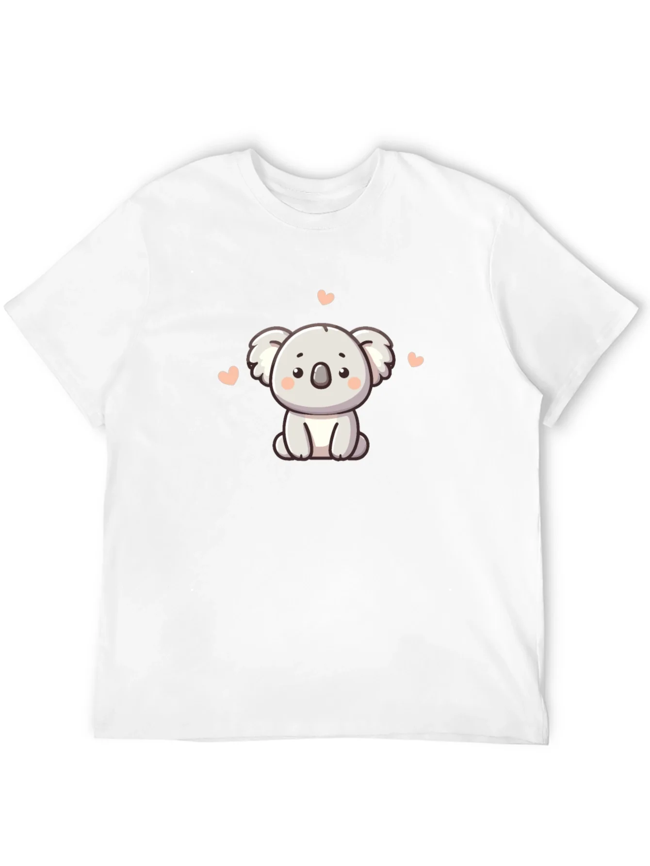 Camiseta Negra con Adorable Koala de Dibujos Animados