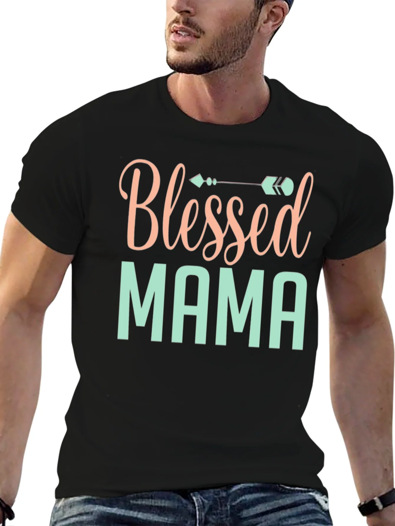 Rebbecca Blessed Mama Graphic T-Shirt - Stylish Comfort