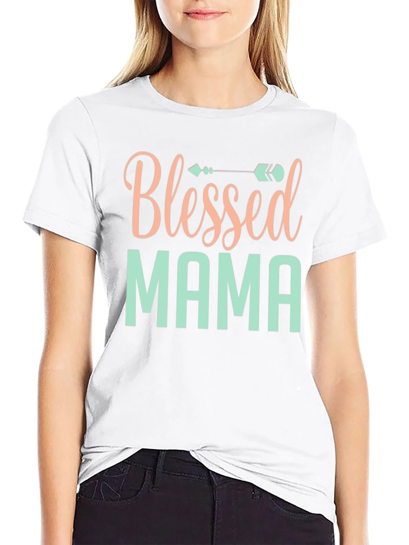 Rebbecca Blessed Mama Graphic T-Shirt - Stylish Comfort