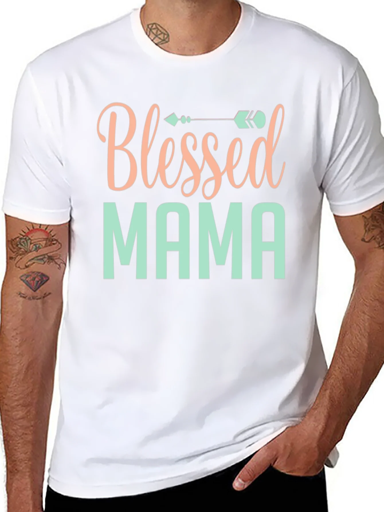 Rebbecca Blessed Mama Graphic T-Shirt - Stylish Comfort