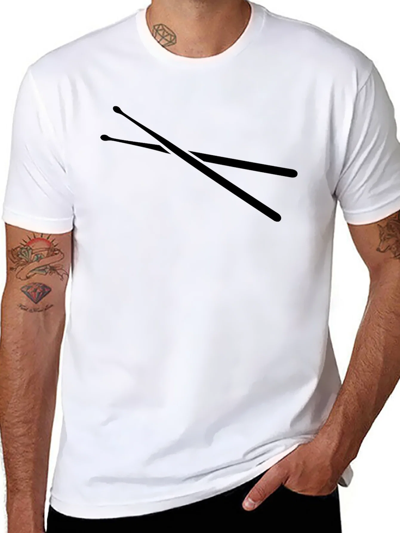 Rebbecca Drumstick Graphic Black T-Shirt