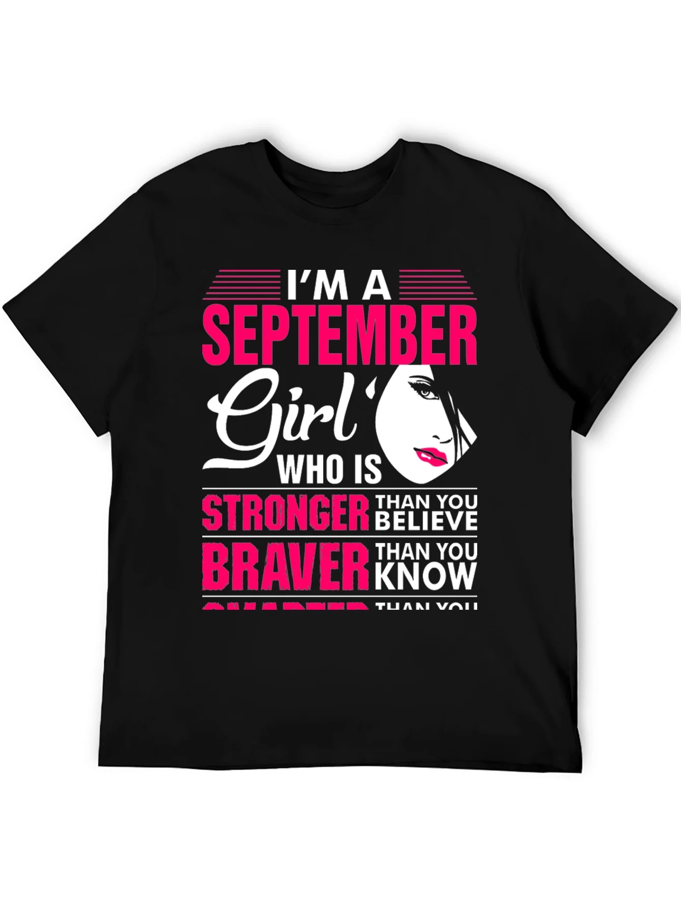 Rebbecca September Girl T-Shirt: Stronger & Braver