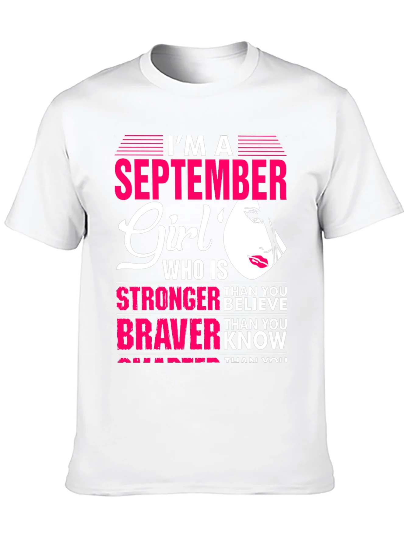 Rebbecca September Girl T-Shirt: Stronger & Braver