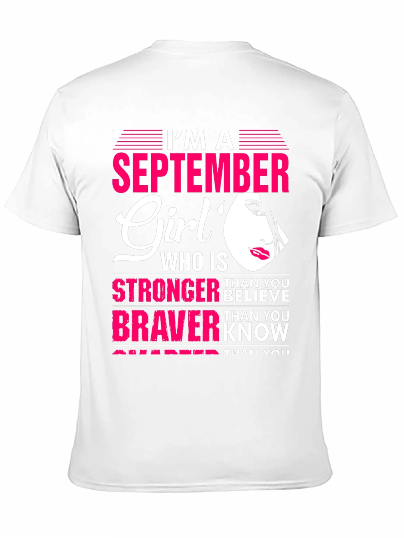 Rebbecca September Girl T-Shirt: Stronger & Braver