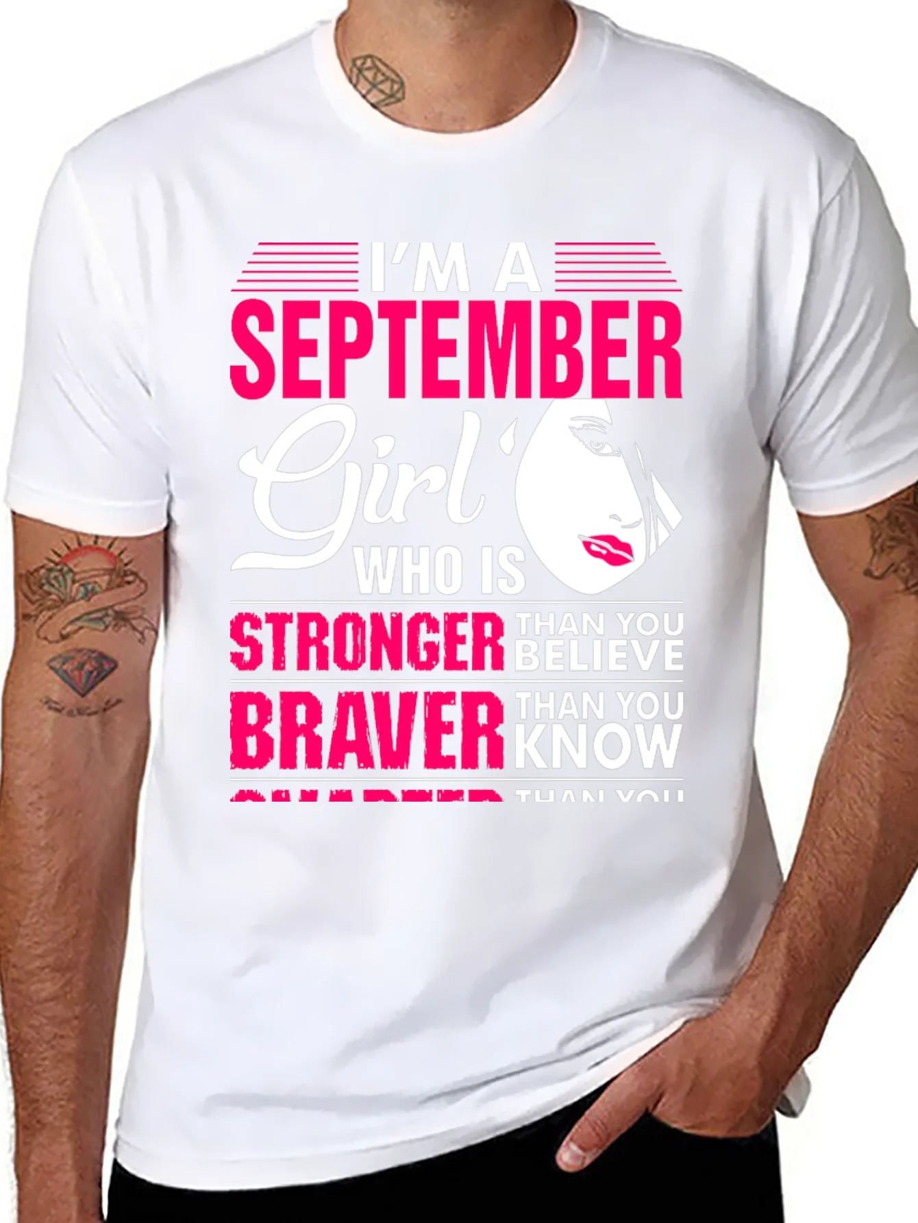 Rebbecca September Girl T-Shirt: Stronger & Braver