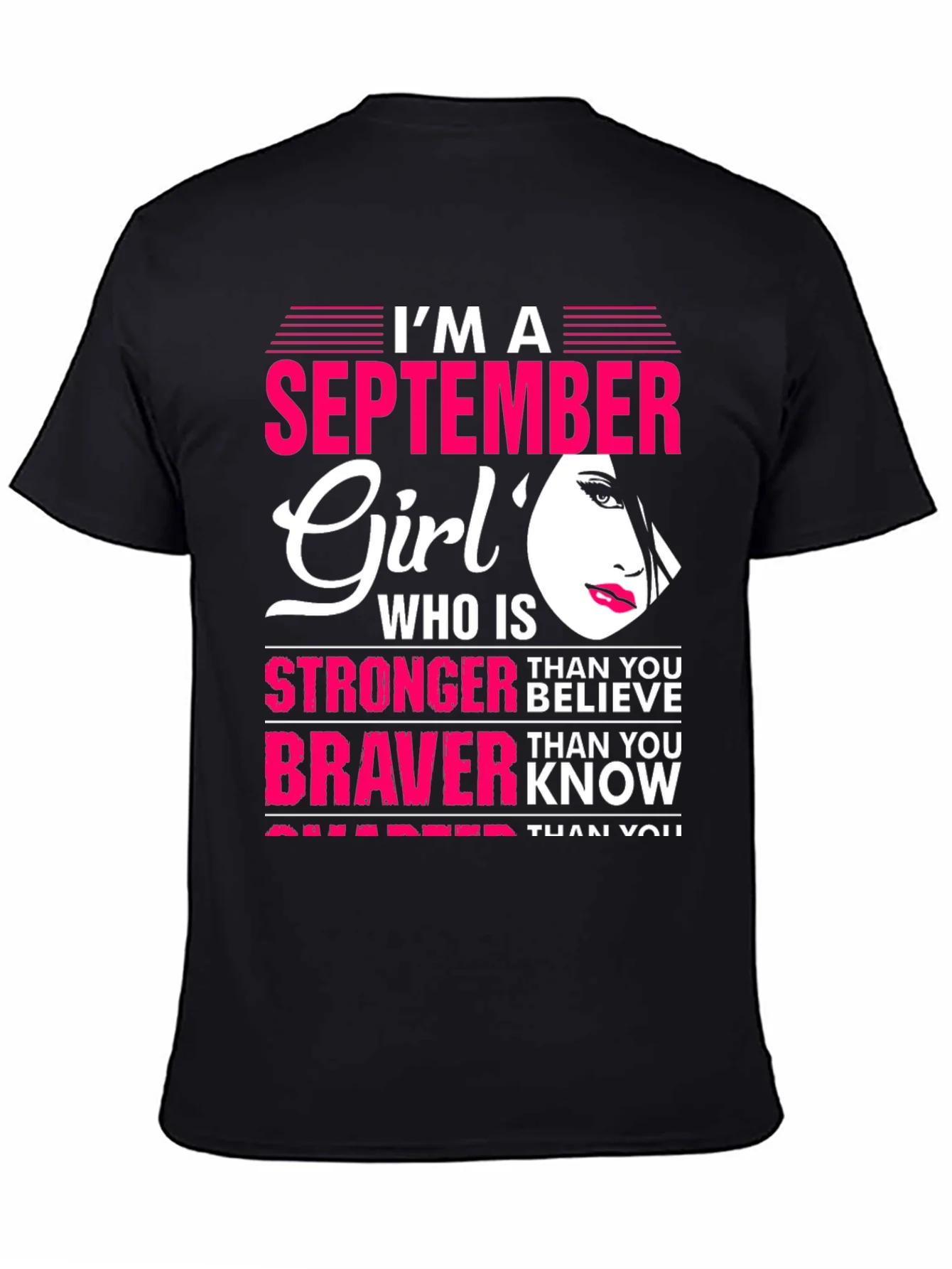 Rebbecca September Girl T-Shirt: Stronger & Braver