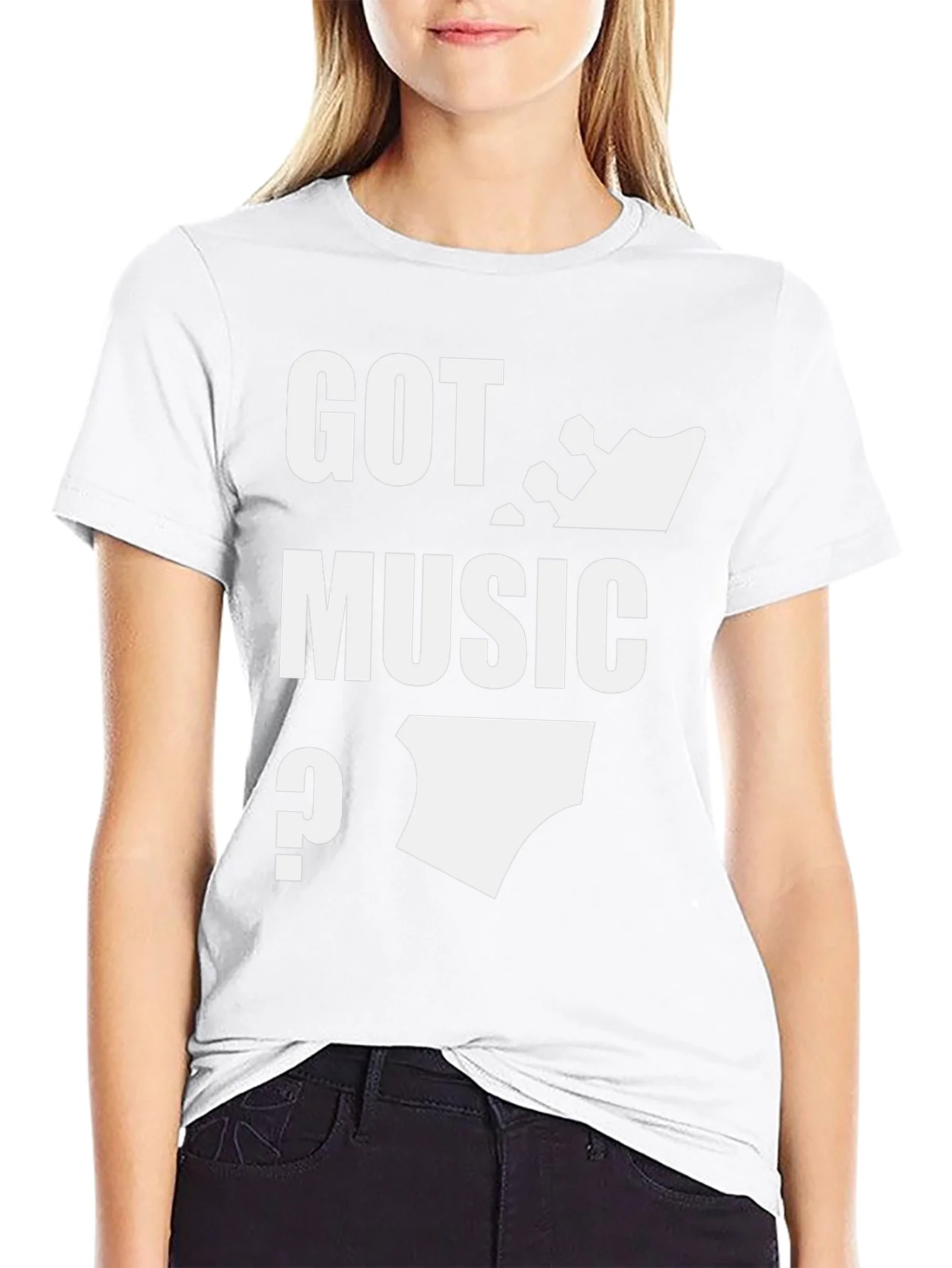 Rebbecca Got Music? Black T-Shirt Graphic Tee