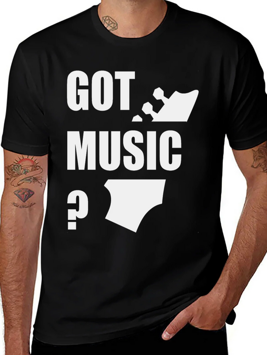 Rebbecca Got Music? Black T-Shirt Graphic Tee