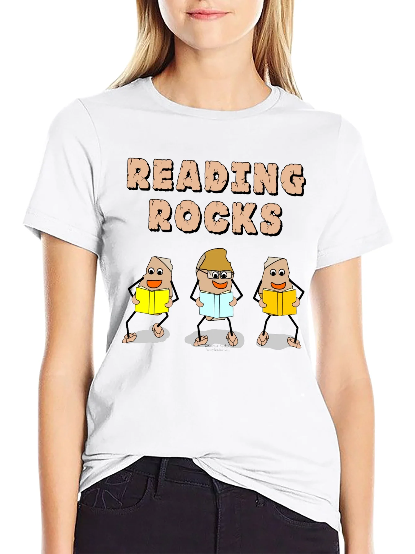 Rebbecca Reading Rocks T-Shirt