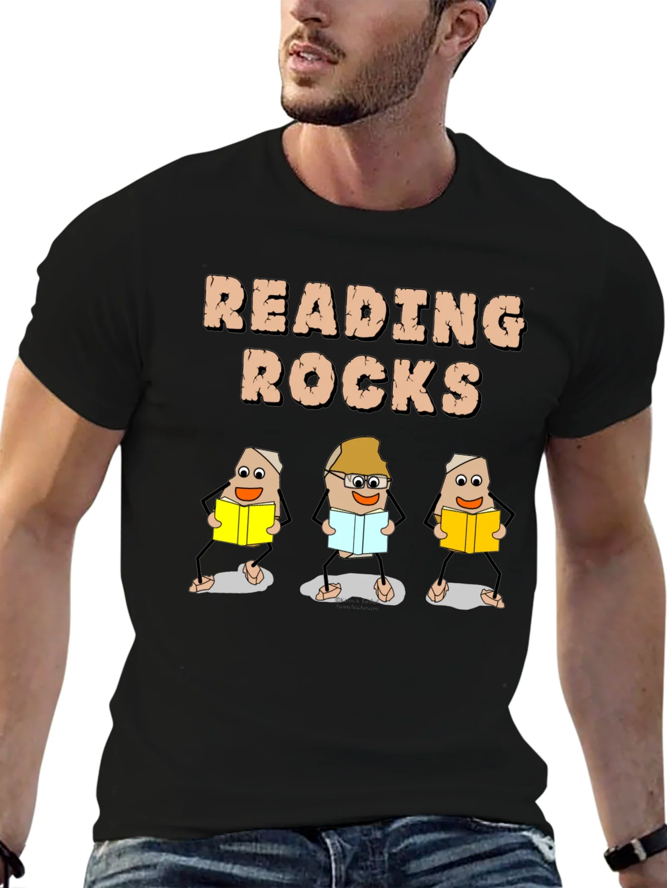 Rebbecca Reading Rocks T-Shirt