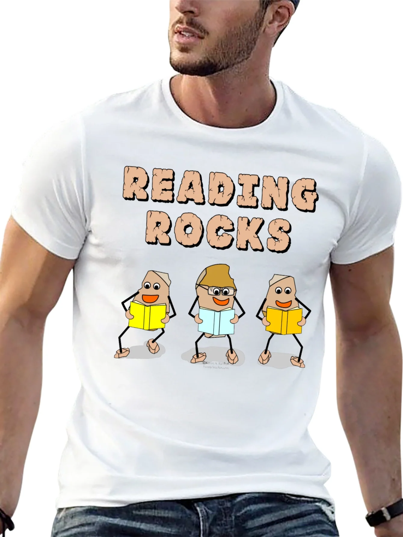 Rebbecca Reading Rocks T-Shirt