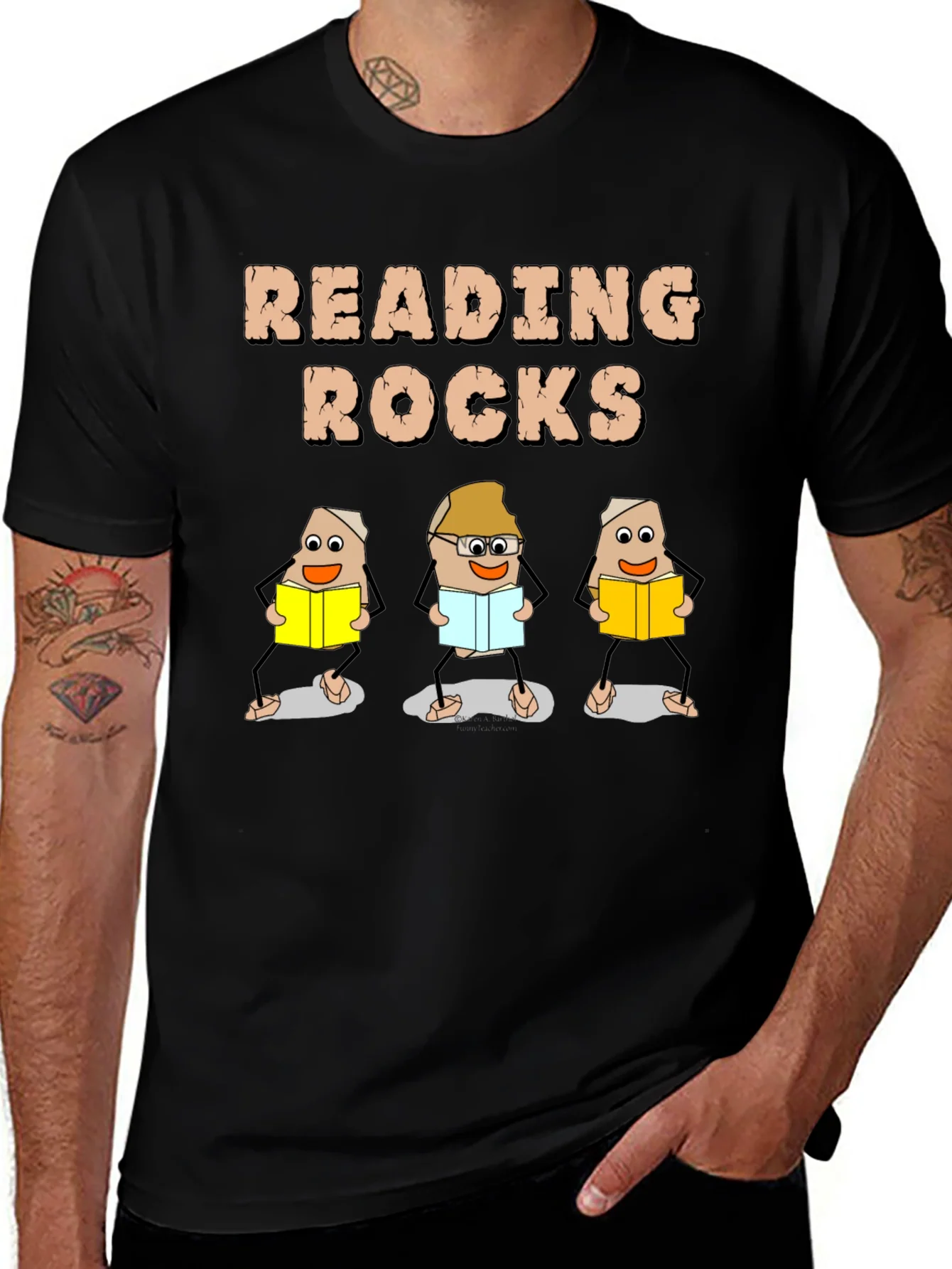 Rebbecca Reading Rocks T-Shirt