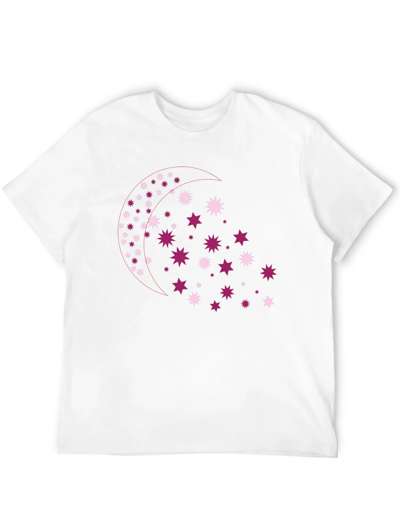 Rebbecca Celestial Star Moon Graphic Tee - Black