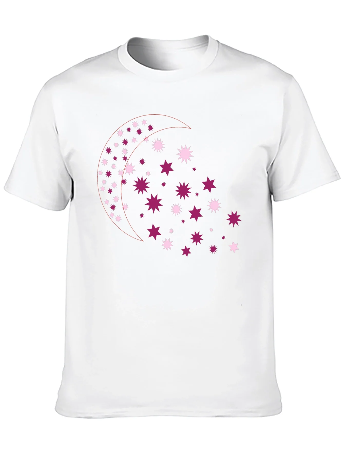 Rebbecca Celestial Star Moon Graphic Tee - Black