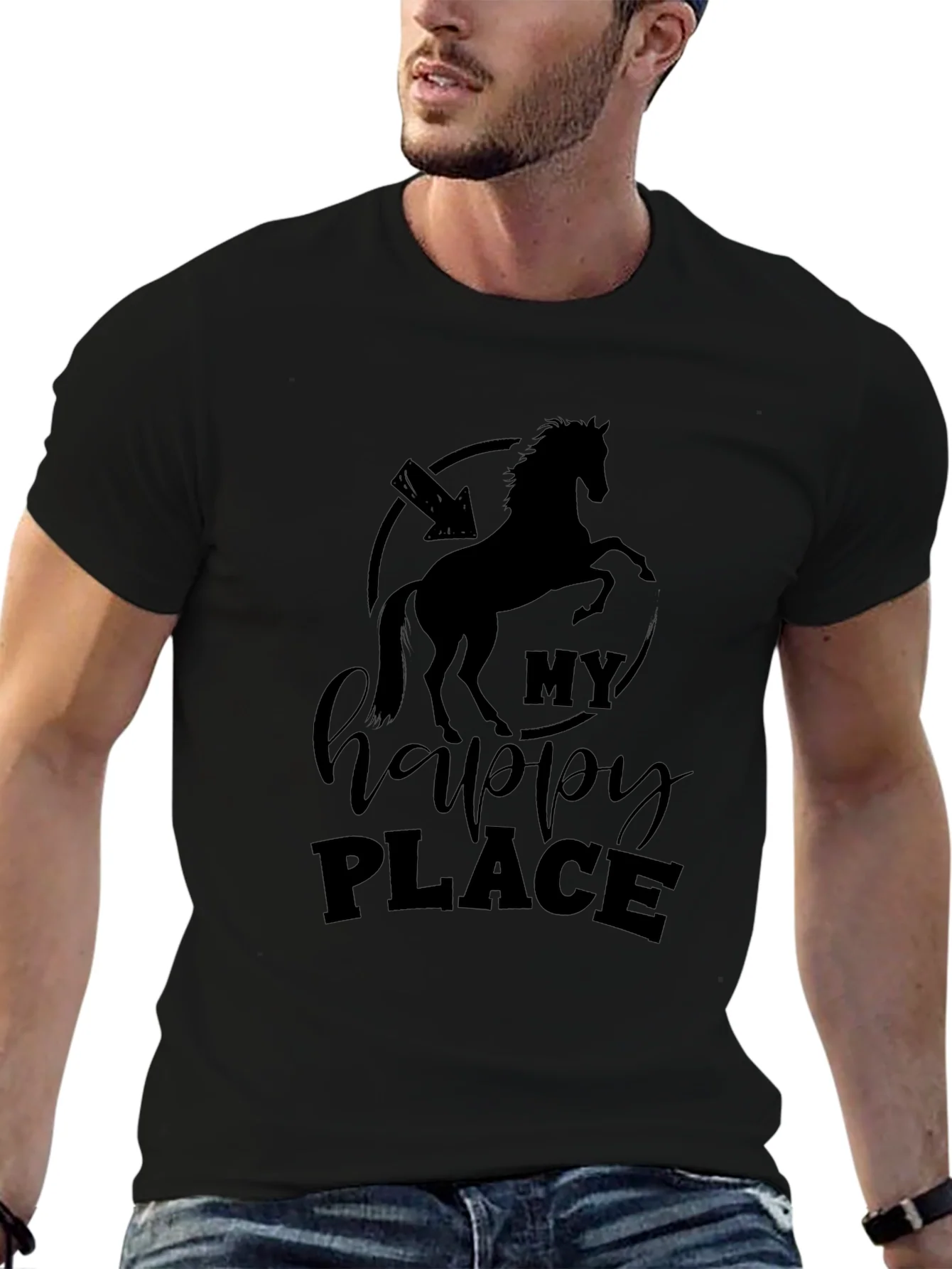 Rebbecca My Happy Place Horse Graphic Tee