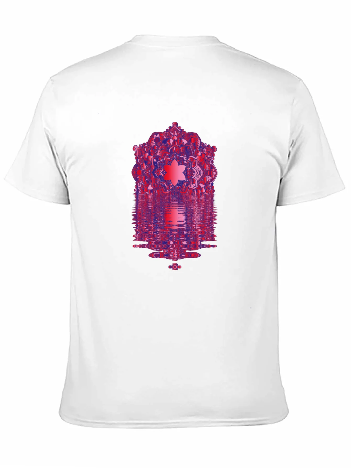 Camiseta Negra con Dise?o Mandala Abstracto