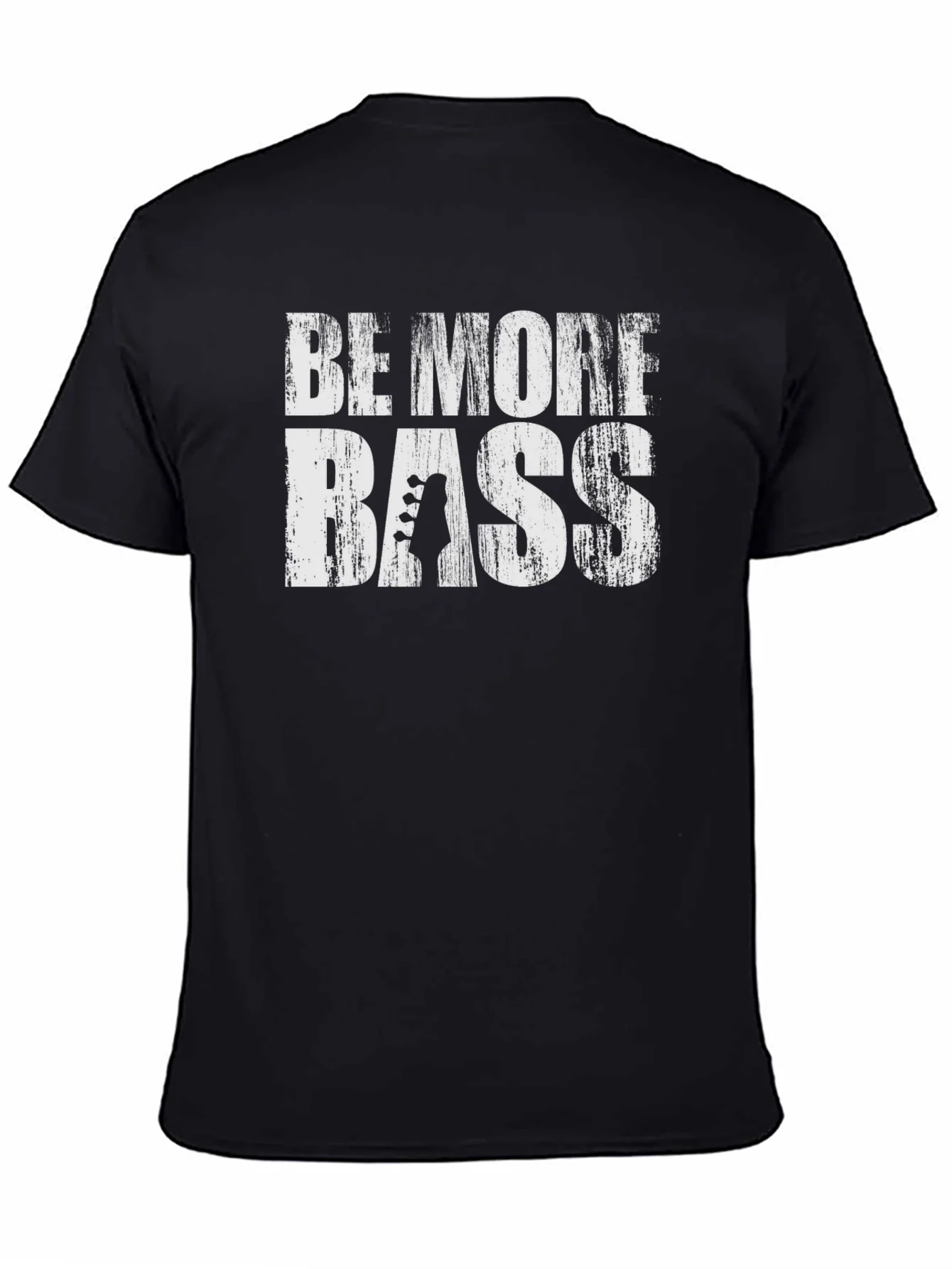 Camiseta Negra Be More Bass para M¨²sicos