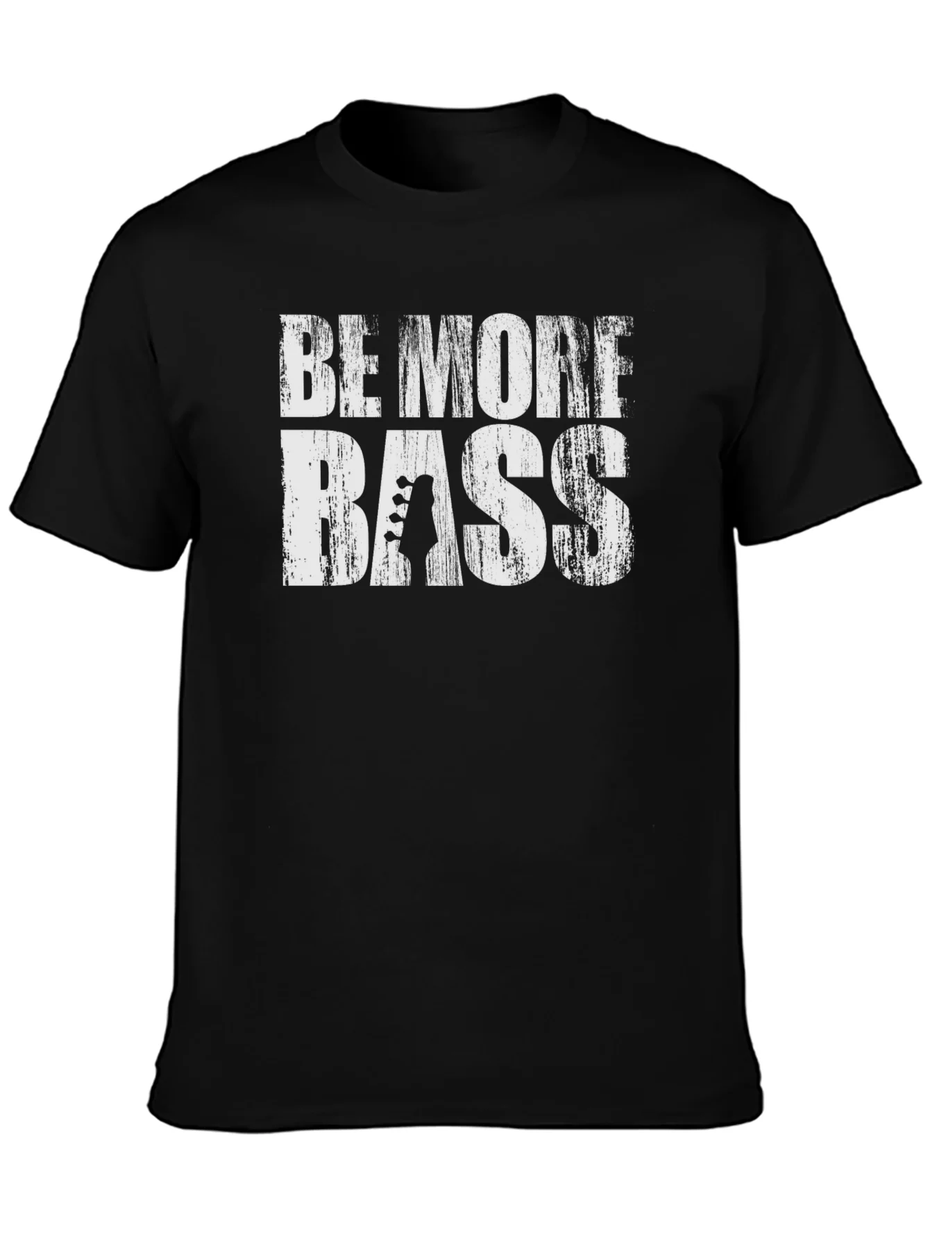 Camiseta Negra Be More Bass para M¨²sicos